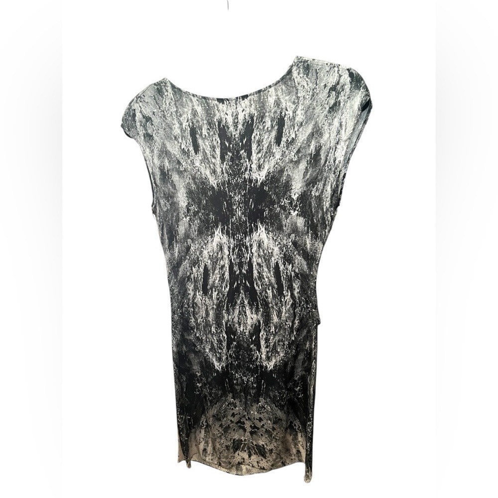 Helmut Lang Marble Print Silk Dress - Picture 5 of 6